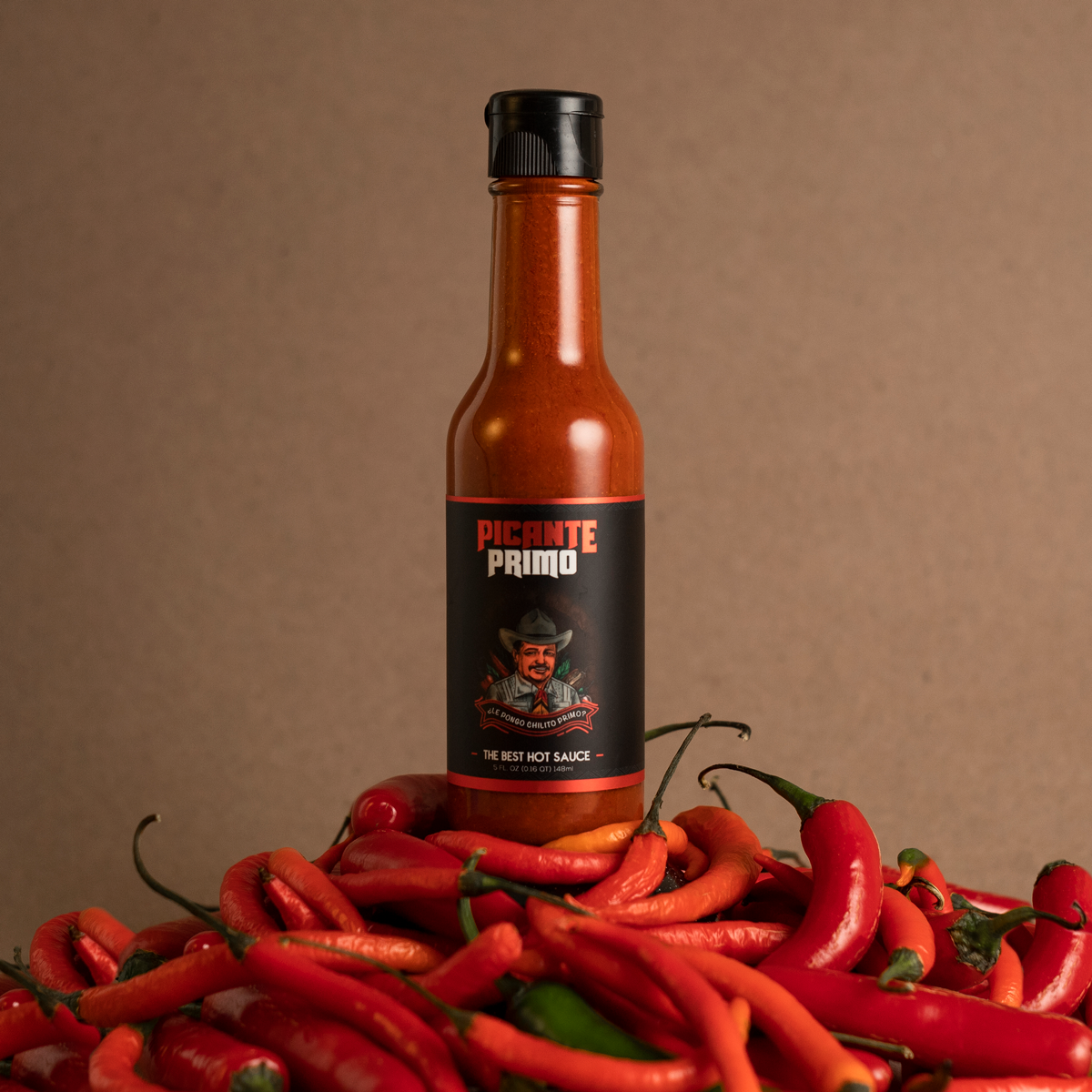 Picante Primo Hot Sauce 4-Pack | Authentic Mexican Hot Sauce | 4 x 5oz Bottles - Family Recipe