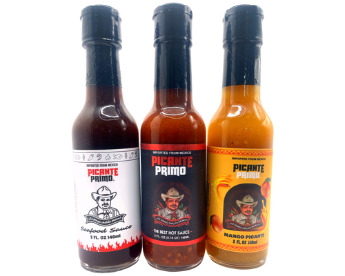 Ultimate Mexican Hot Sauce Variety Pack | All 3 Authentic Flavors | Picante Primo